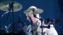 El baterista Phil Selway durante una presentación en Ámsterdam en 2006 (foto de michell zappa; fuente: wikipedia)