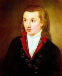 Novalis en 1799, retrato de Franz Gareis (fuente: wikipedia)