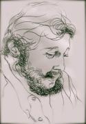 Miguel Veyrat (dibujo de Manuel Alcorco)