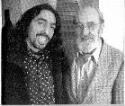 El Cigala y el poeta Angel González, autor de un texto introductorio, &quot;El irresistible encanto de la ambigüedad&quot;