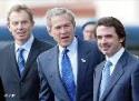 En las Azores con Bush y Blair 