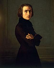 Retrato de Franza List, obra de Henri Lehmann (1839)