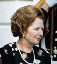 Margaret Thatcher en 1982