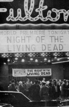 Imagen del estreno de la película en Pittsburgh (fuente: The complete night of the living dead)