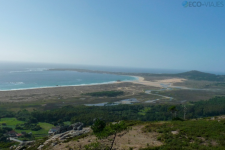 Laguna de Carregal y Dunas de Corrubedo desde el Mirador de Piedra de la Rana (foto propiedad de Eco-Viajes)